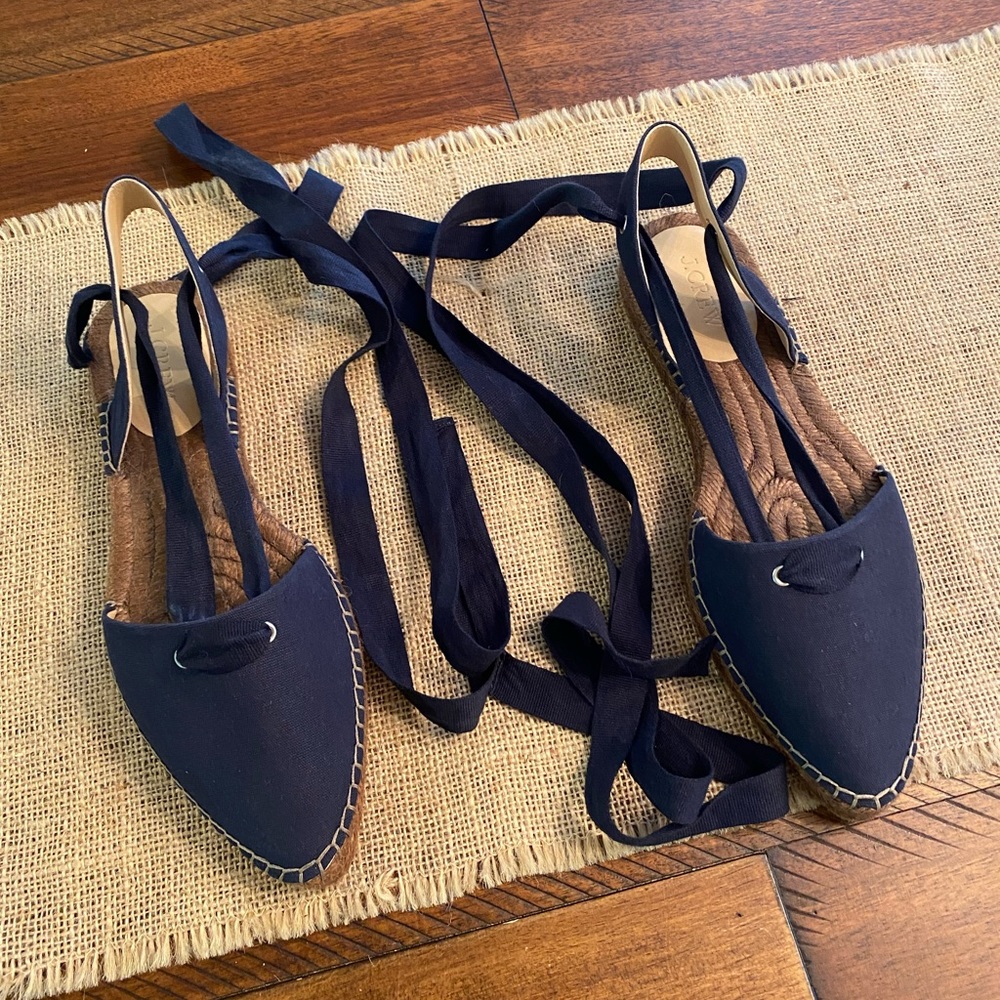 J crew espadrilles- size 9